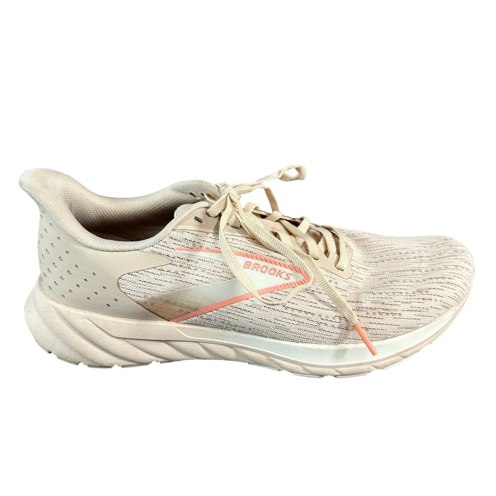 Brooks Anthem 4 Womens Running Shoes Cream Peach Low Top Sneakers Size 9